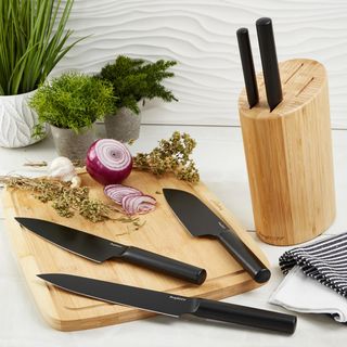 DiNA Boron 6-Piece Stainless Steel Knife Block Set