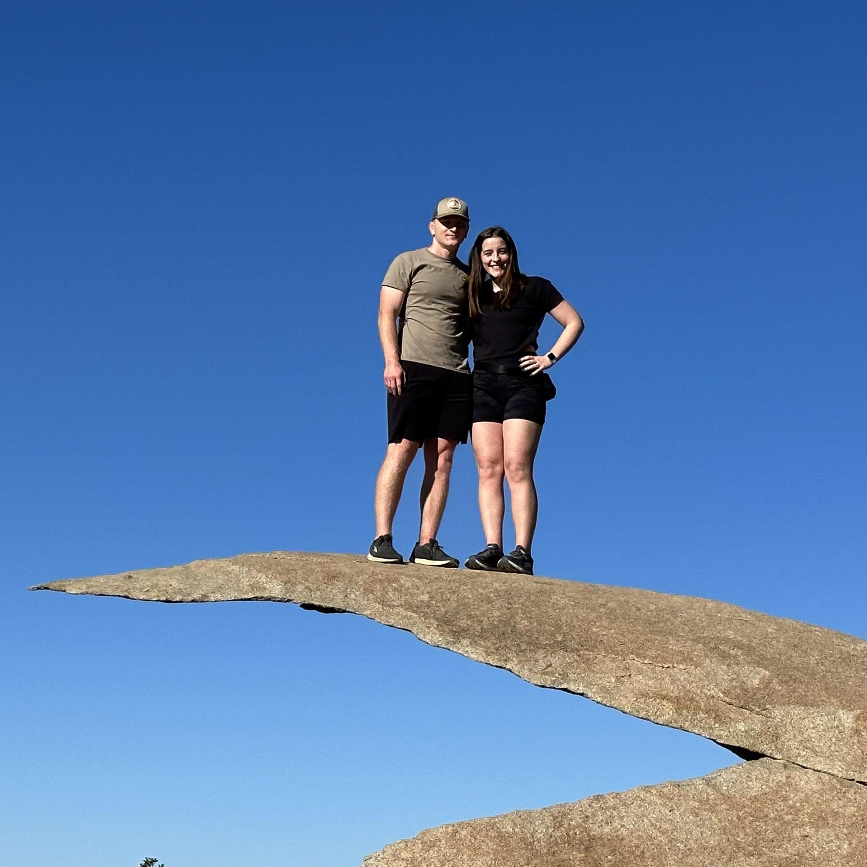 Our first San Diego hike to "Potato Chip Rock"