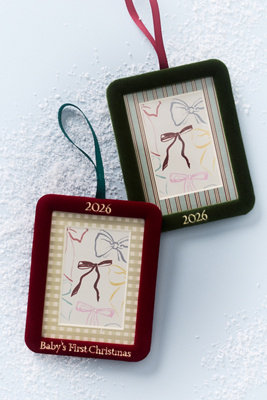 Anthropologie x Papier Velvet Framed Milestone Ornament