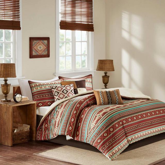 Spice Duncan Printed Comforter Set (Queen)7pc