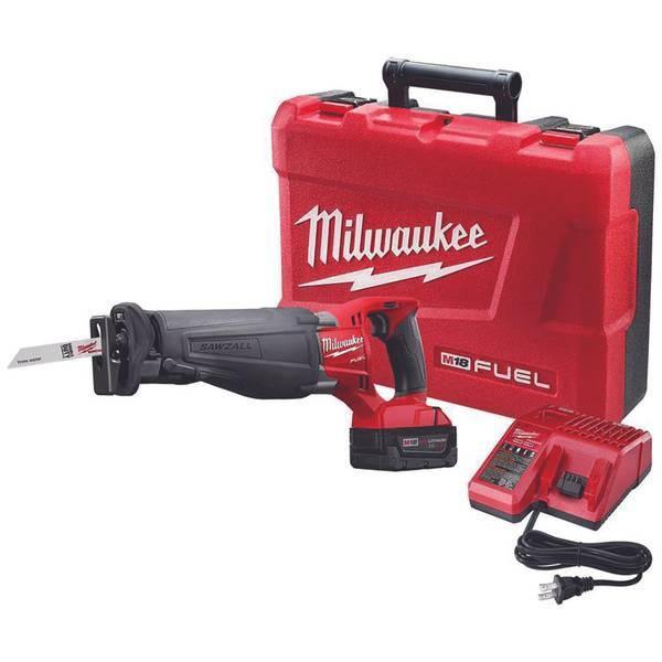 Milwaukee 2720-21 M18 18V Lithium-Ion FUEL Sawzall Reciprocating Saw Kit with Case and Charger