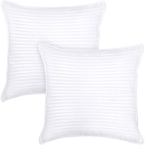Utopia Bedding Bed Pillows (2-Pack) - Premium Plush Pillows for Sleeping - European Size 26 x 26 Inches - Cotton Pillows for Side, Stomach and Back Sleeper