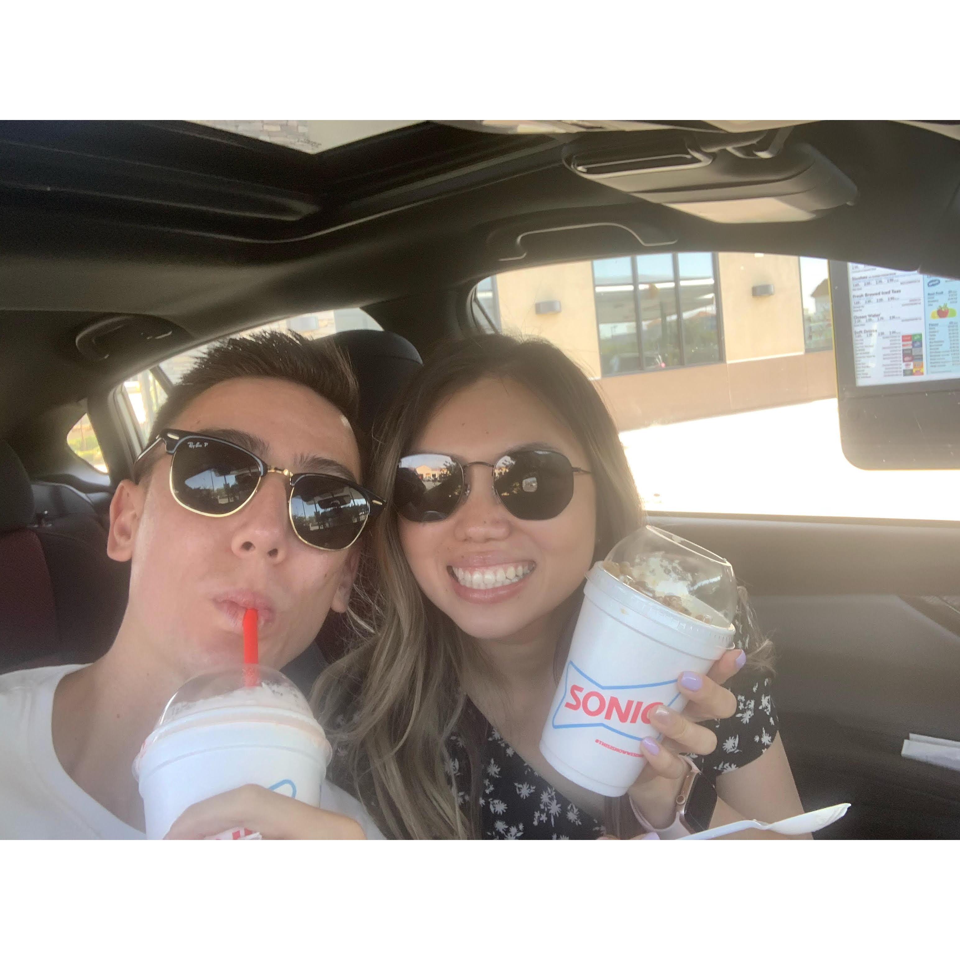 Our first photo together!