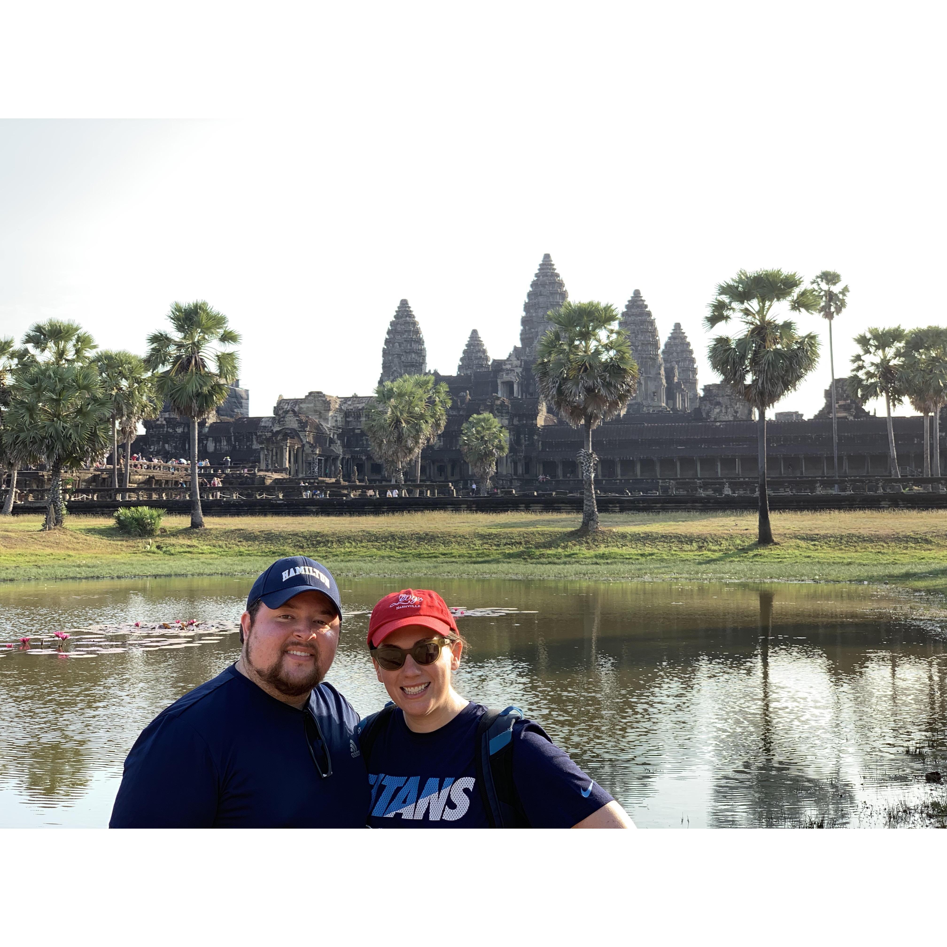 Being blown away by Angkor Wat in Cambodia
