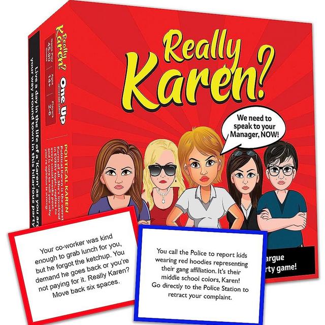 Really Karen? Board Game - Updated for 2022. Become a Karen as You Argue Your Way Around Town in This Hilarious Party Game. Really Karen? is a Fun New Game for Adults Ages 14 and up.