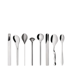 ALESSI il caffè/tè Set of 8 Coffee Spoons