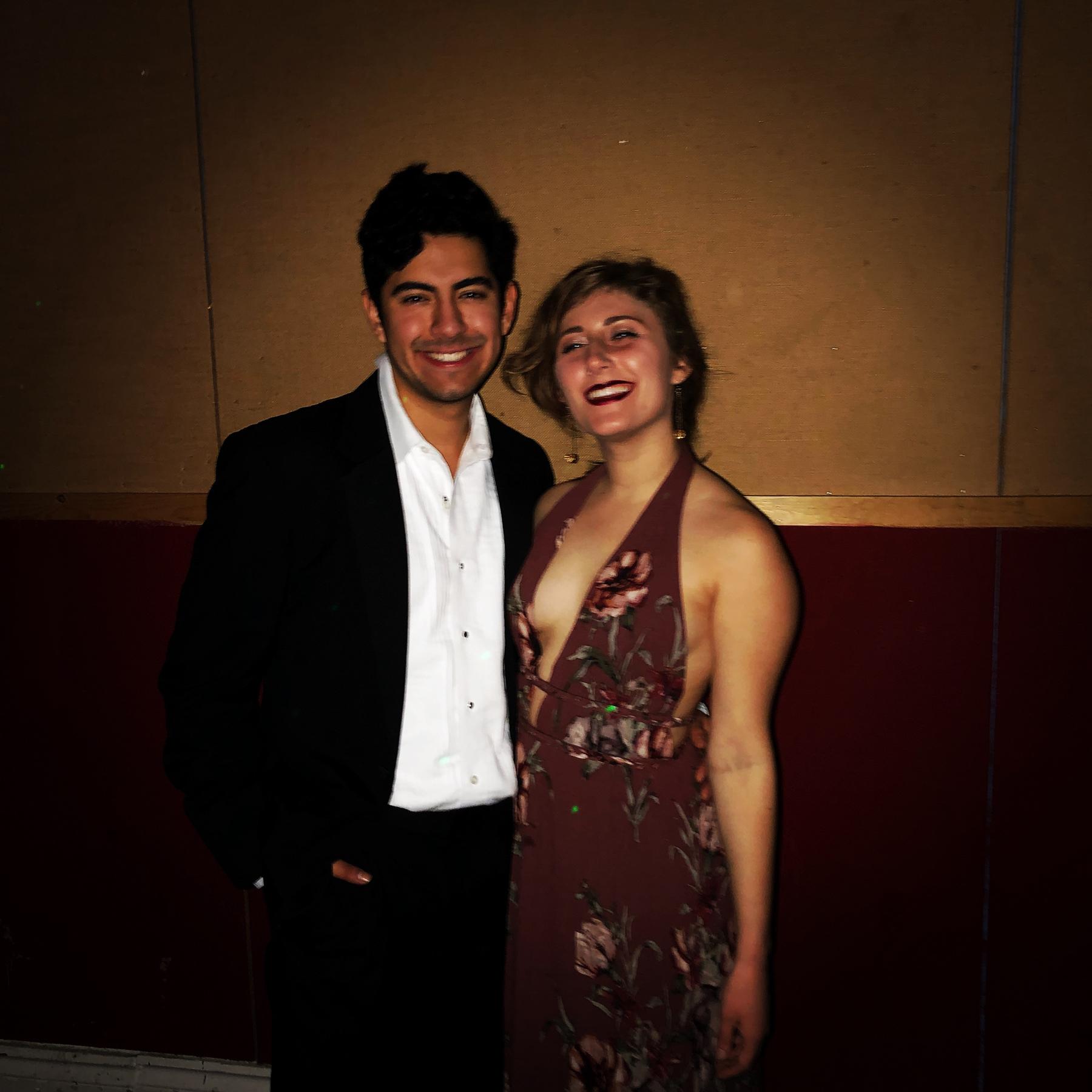 Esteban and Mallory at the Pike formal in New Orleans shortly after Esteban asked Mallory to be his girlfriend