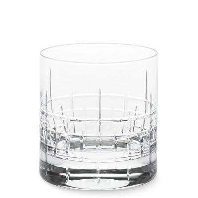 MacLean Cut Crystal Double Old-Fashioned Glass, set of 4