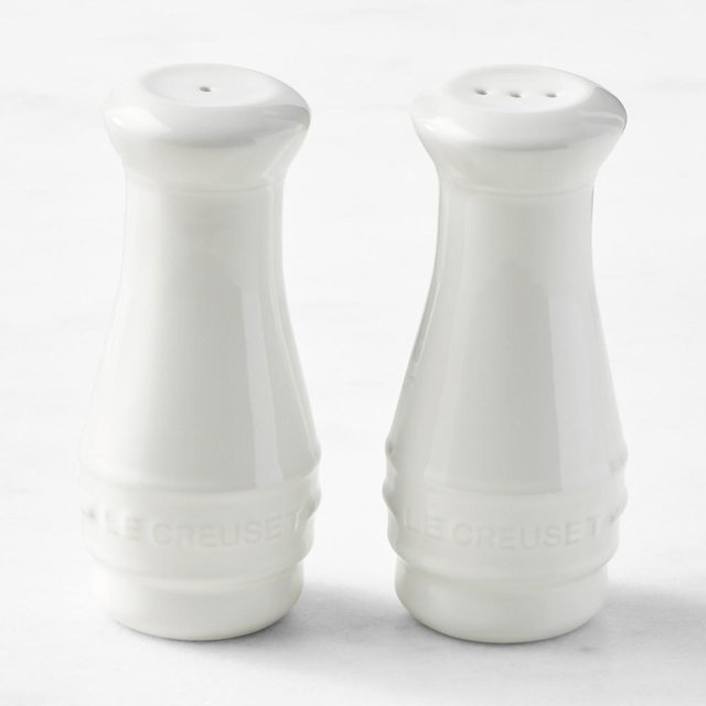 Le Creuset Salt & Pepper Shakers, White