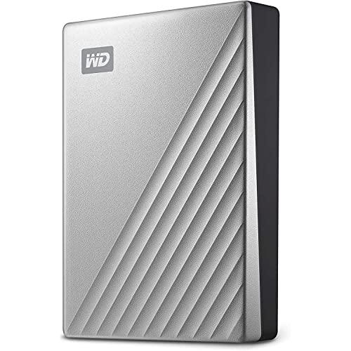 WD 4TB My Passport Ultra for Mac Silver Portable External Hard Drive HDD, USB-C and USB 3.1 Compatible - WDBPMV0040BSL-WESN