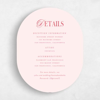 Lightest Blush, Pink Wedding Enclosure - Jalen