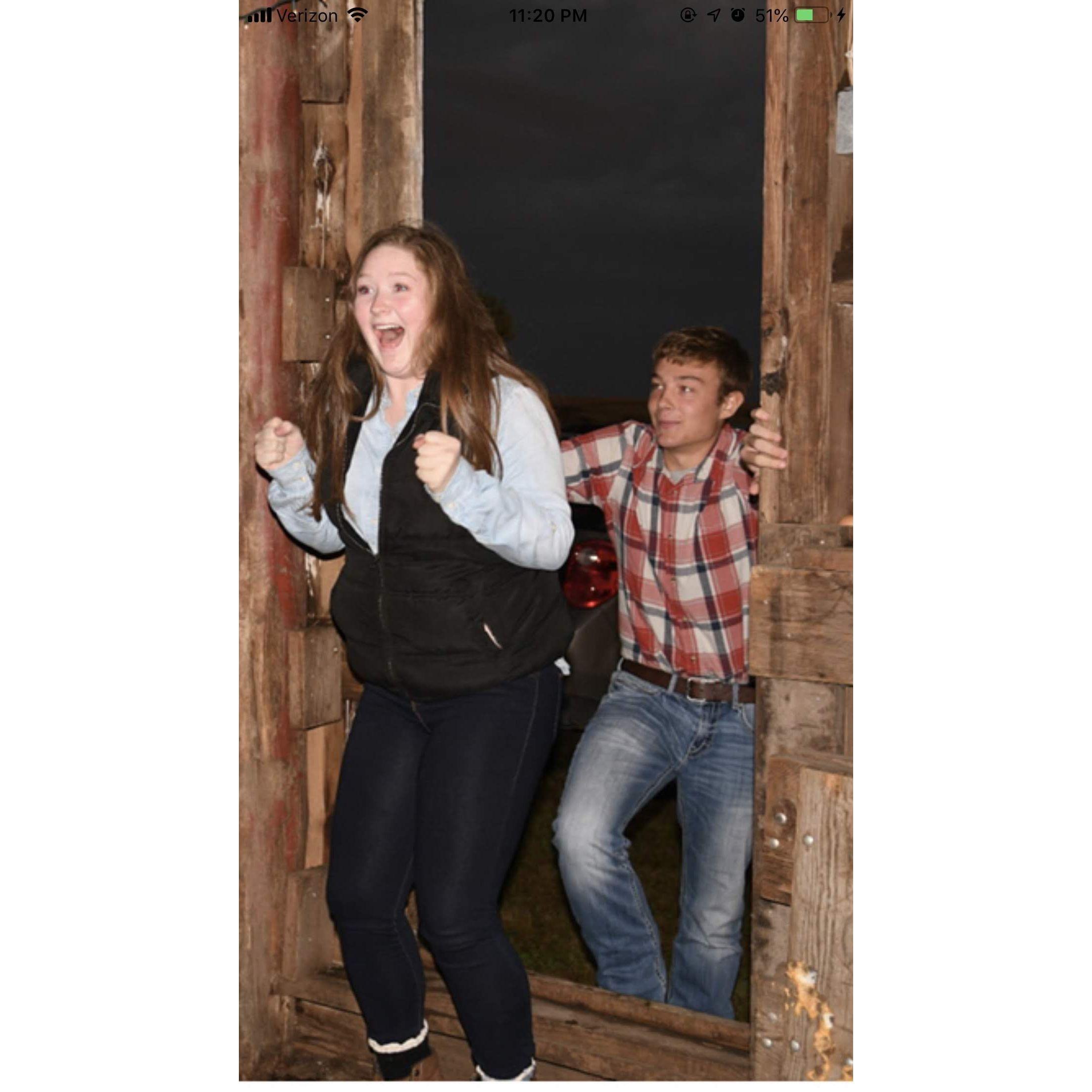 Baylee arriving at her surprise party for her 18th birthday!