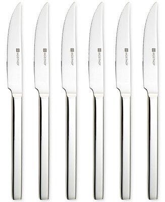 Wüsthof 6-Pc. Stainless Steel Steak Knife Set