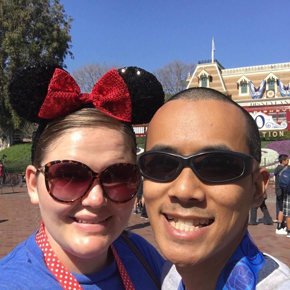 The happiest place on Earth is at each other's side