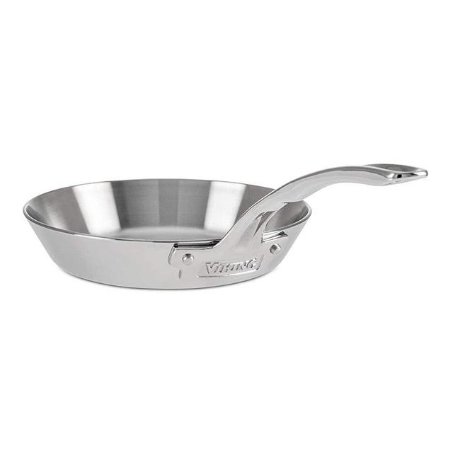 Viking Contemporary 3-Ply Stainless Steel Fry Pan, 8 Inch