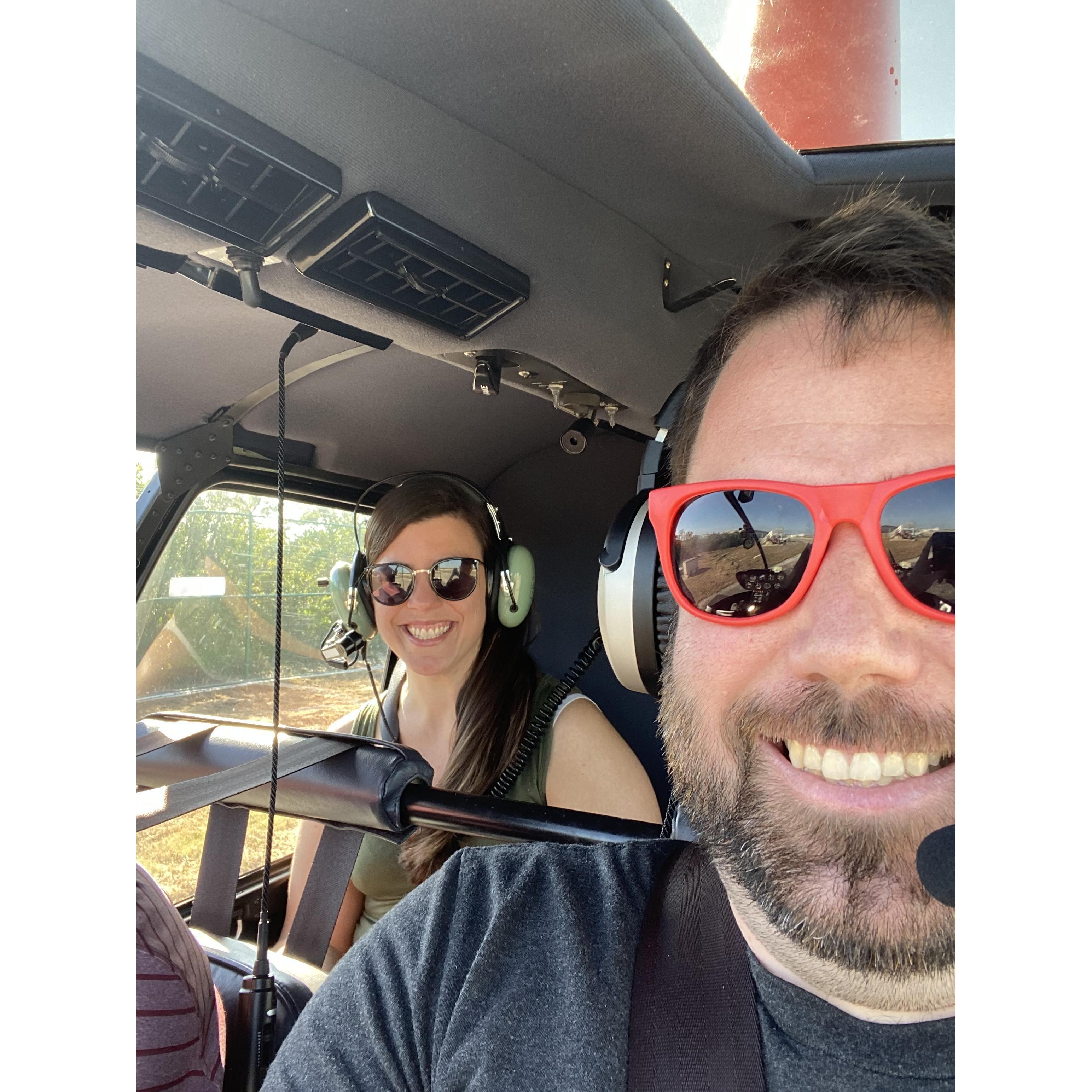 Post engagement Helicopter ride in Key West!