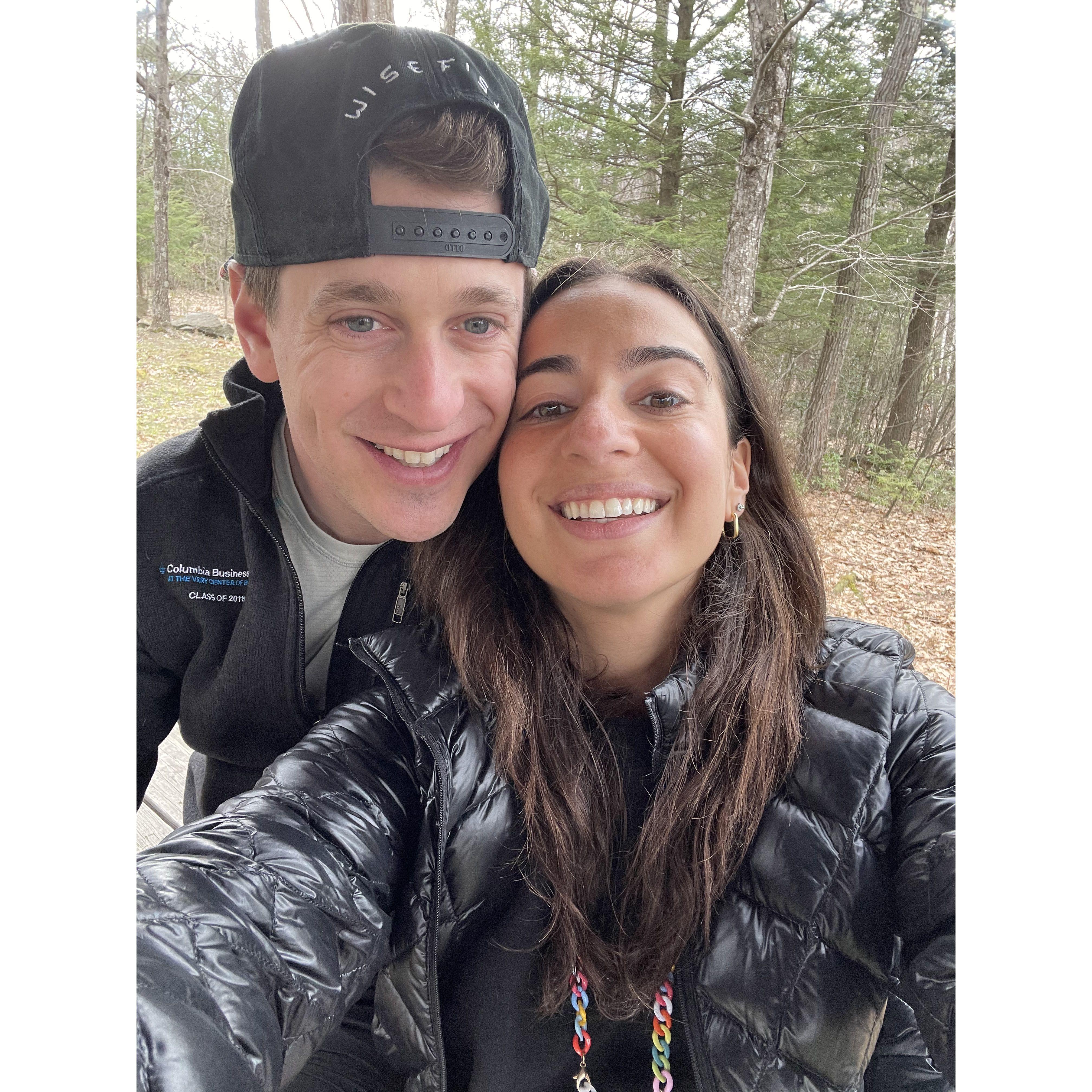 our first hike together in the Berkshires!