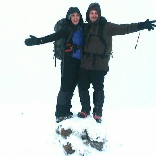 Hiking Mount Eisenhower in winter!