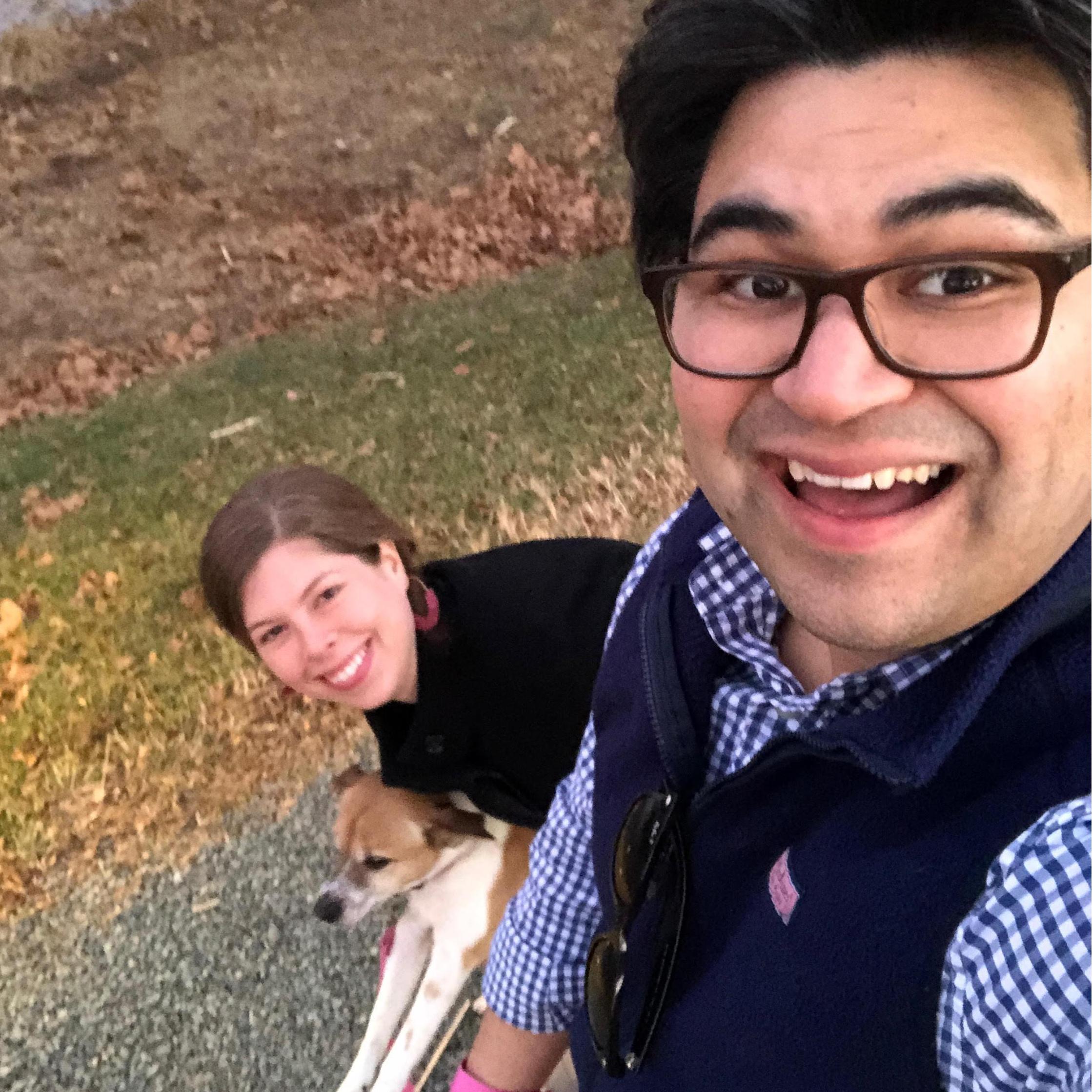 We adopted Matilda, our dog, this past January.