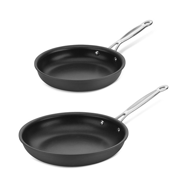 Cuisinart 2-Pc. Chef's Classic Nonstick Hard-Anodized Skillets