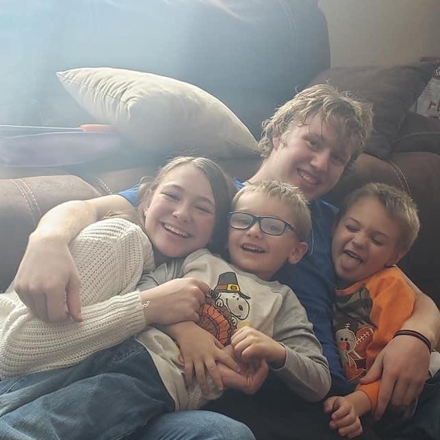 With Mason and Nikolas who are way to grown now!