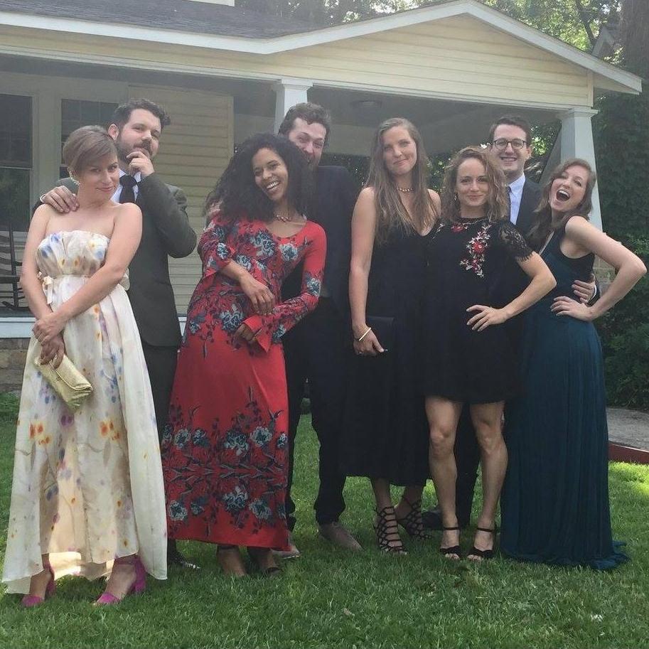 Us & friends at Cate's Wedding - 2017