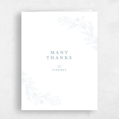 White Wedding Thank You - Seraphine Portrait