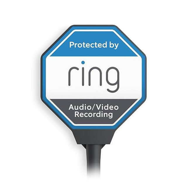 Ring Beacon — Help deter crime 24/7, Solar Security Sign, works on Amazon Sidewalk, solar powered