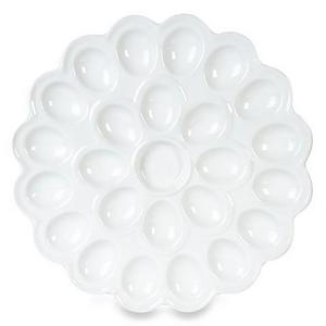 Everyday White® by Fitz and Floyd® Flower Egg Platter