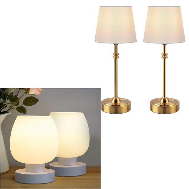 ONEWISH Opal Touch Lamps&Gold Wireless Lamps