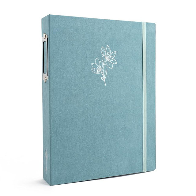 Greeting Card Album, Card Keeper, Memory Keeper, Memory Album, Greeting Card Binder, Card Organizer, Greeting Card Holder (Vintage Turquoise)