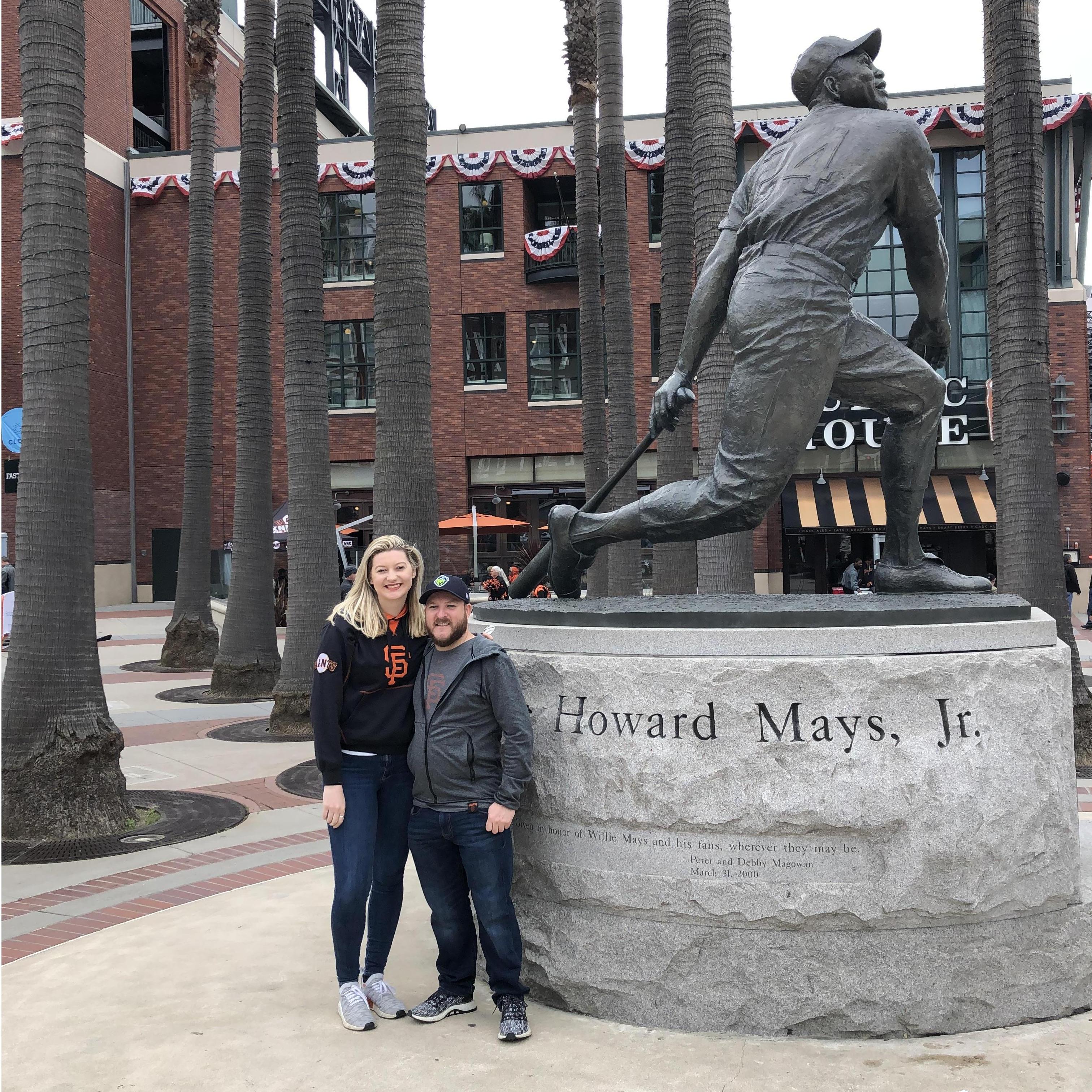 Our first professional baseball game together! GO GIANTS! (April 2019)