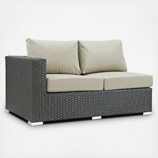 Sojourn Outdoor Sunbrella Left Arm Loveseat