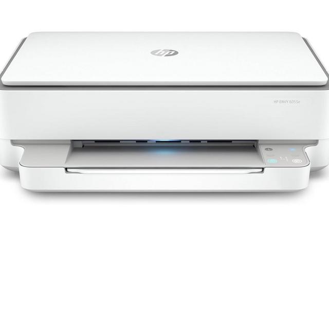 HP ENVY 6055e Wireless Color Inkjet Printer, Print, scan, copy, Easy setup, Mobile printing, Best-for-home, Instant Ink with HP+ (3 months included),white