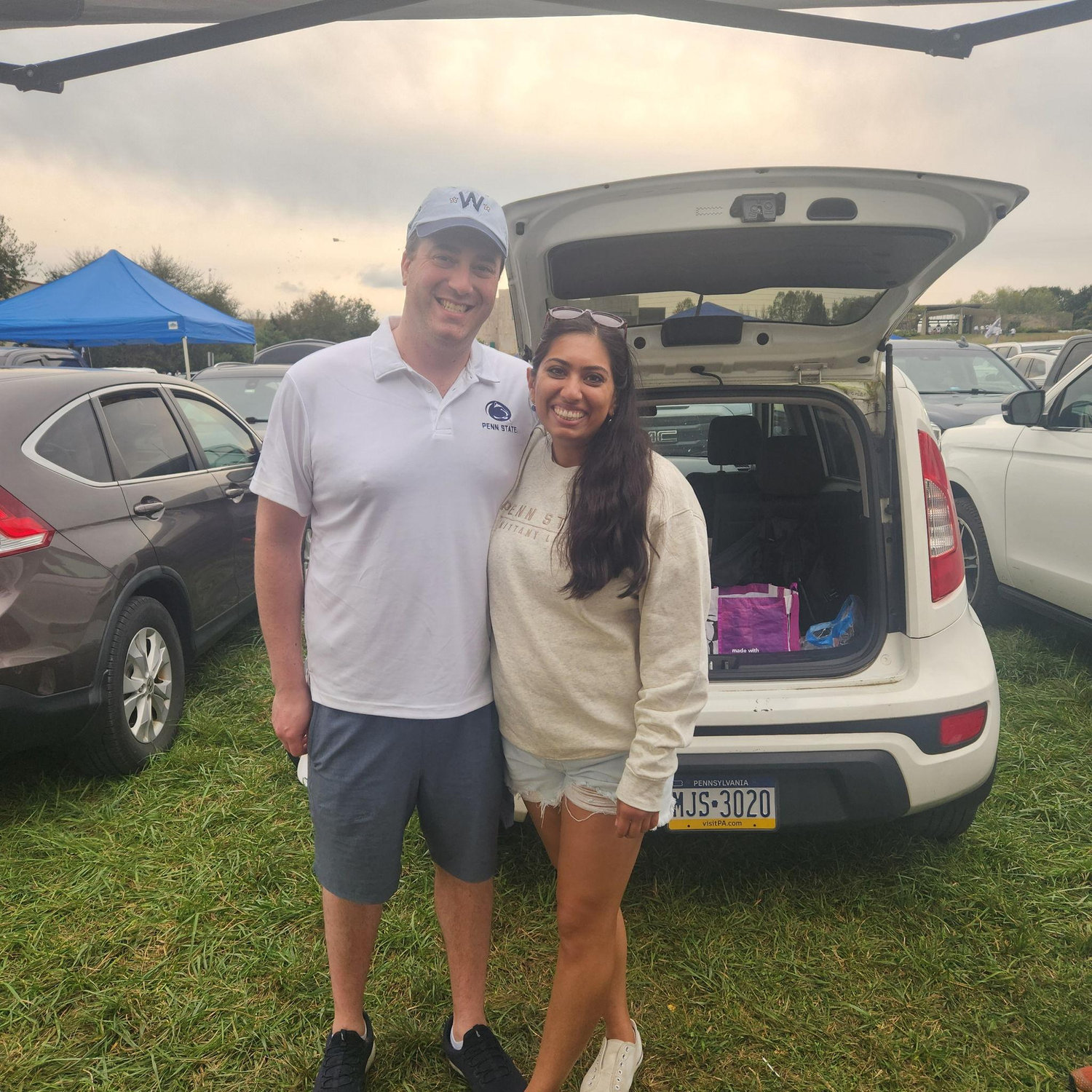 Brad's first white out tailgate!