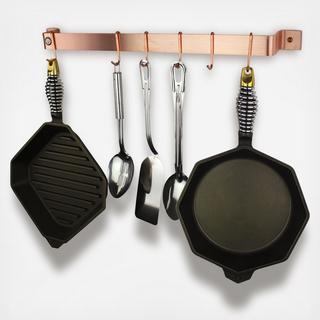 Copper Handcrafted Easy Mount Wall Rack