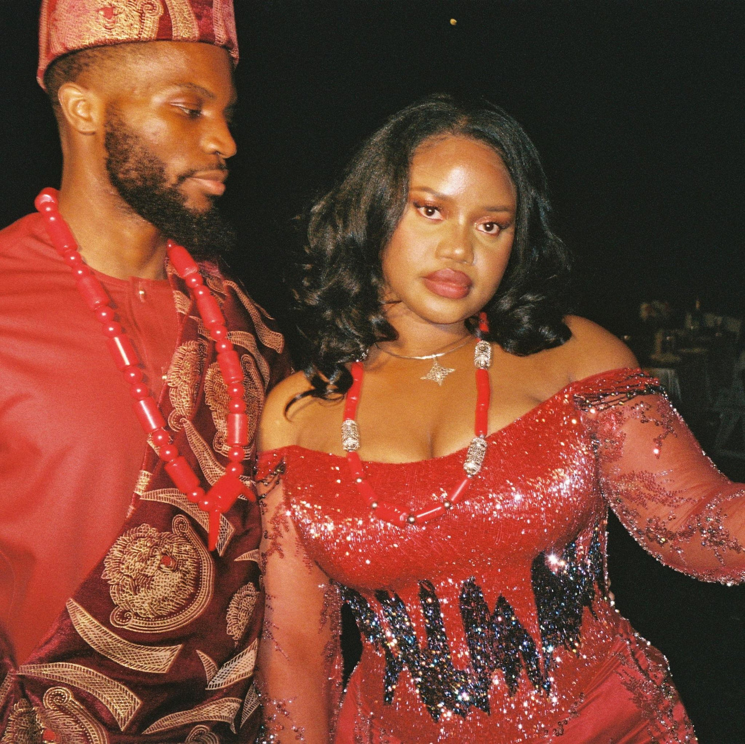 The night of our tradtional wedding.
