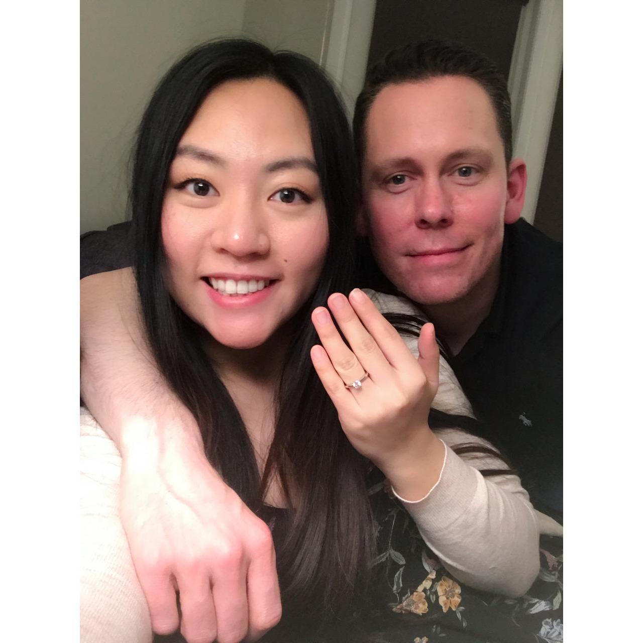 we are engaged : )