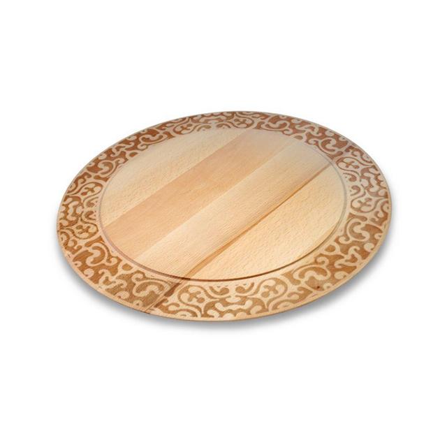 "Dressed in Wood" Round Challah Board by Alessi