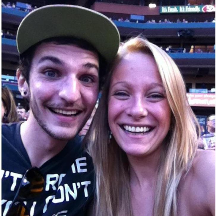 Sara flew to St. Louis and surprised Blake for his 21st birthday! August 2012.