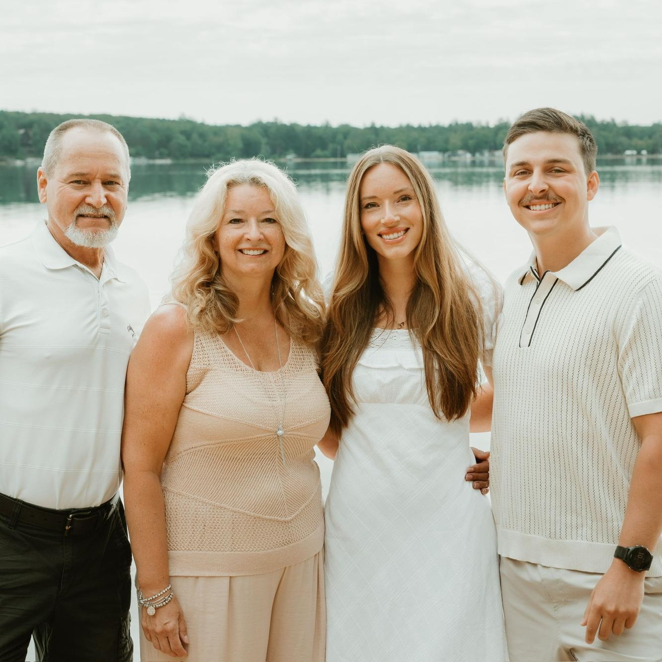 The day we got engaged, with Syd’s parents