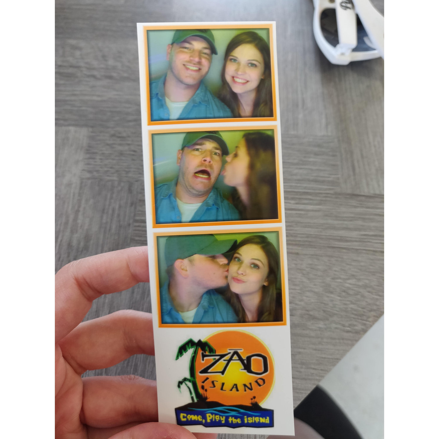 Photo booth at Zao Island