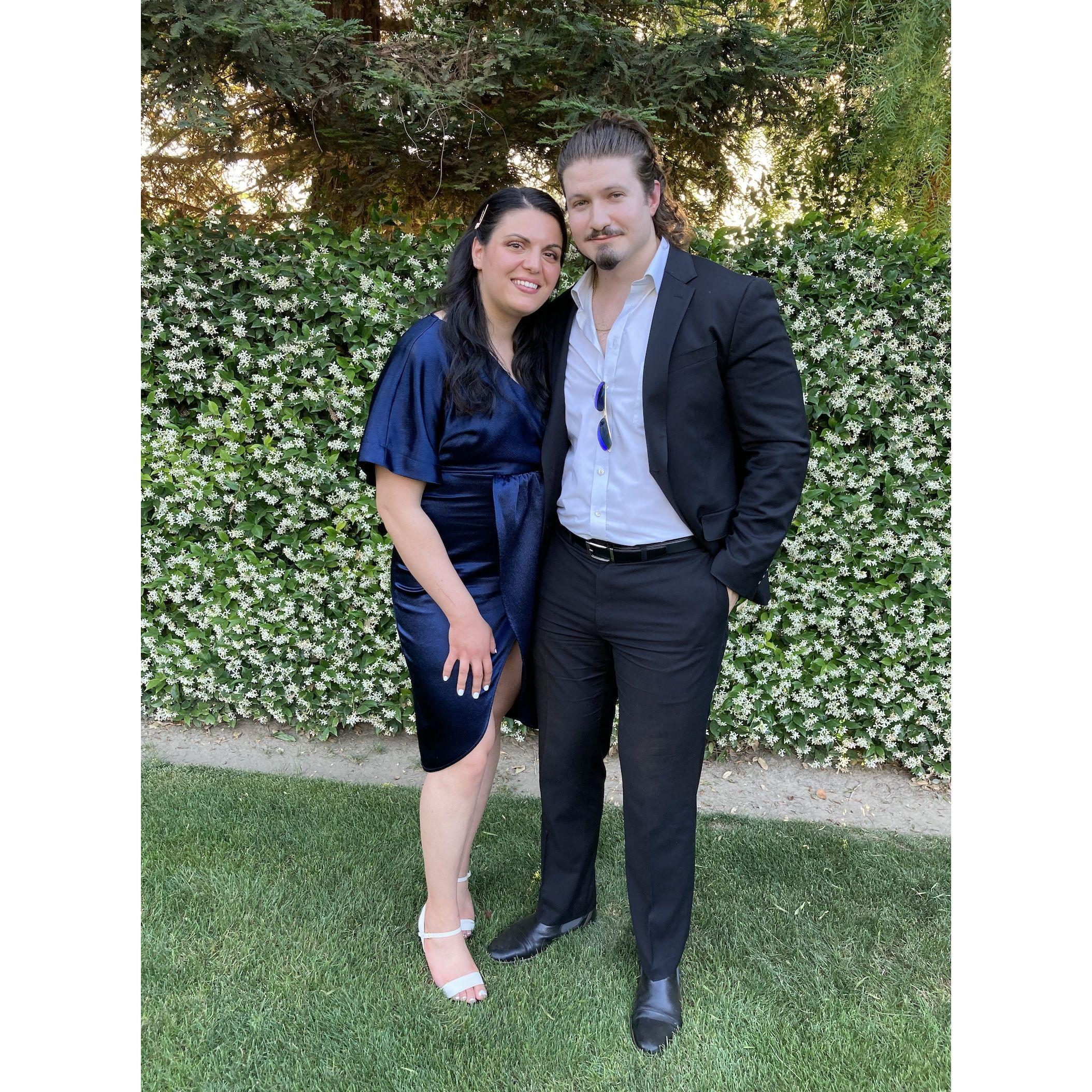 First wedding we attended together. Congrats to Marla and Josh!