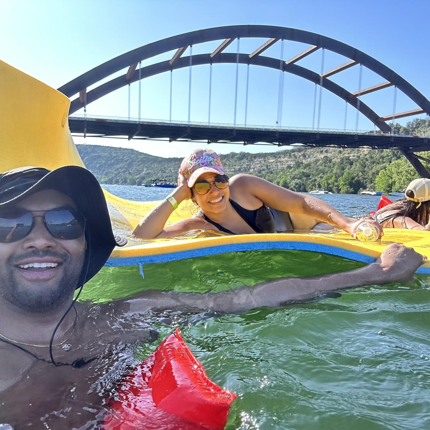 Just floating around on Lake Austin