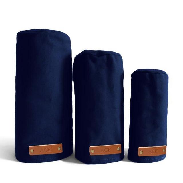 Personalized Canvas Golf Club Covers Monogrammed Canvas Head Covers Cotton Canvas Headcover Canvas Golf Driver Cover Made in USA (L, Navy)