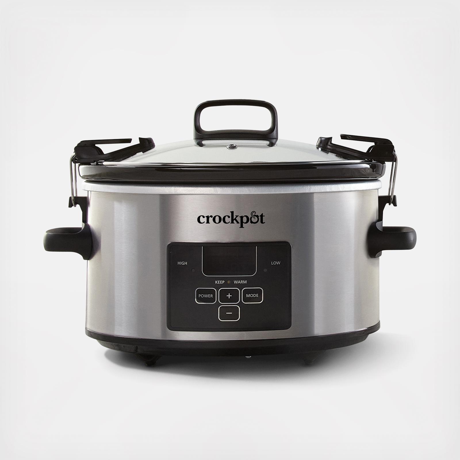 Crock-pot 8 Quart Manual Slow Cooker with 16 oz Little Dipper Food Warmer Stainless