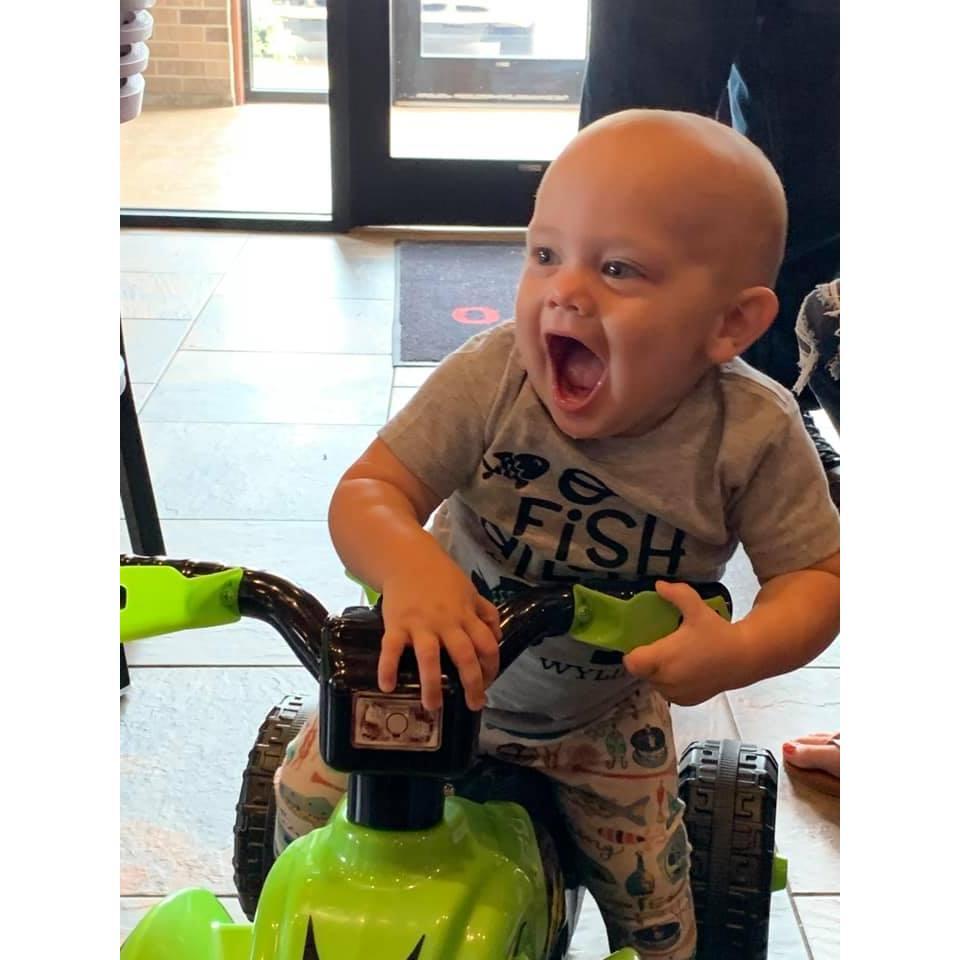 Early "first' birthday party for Wylin.  His birthday is the day before the wedding, September 27th