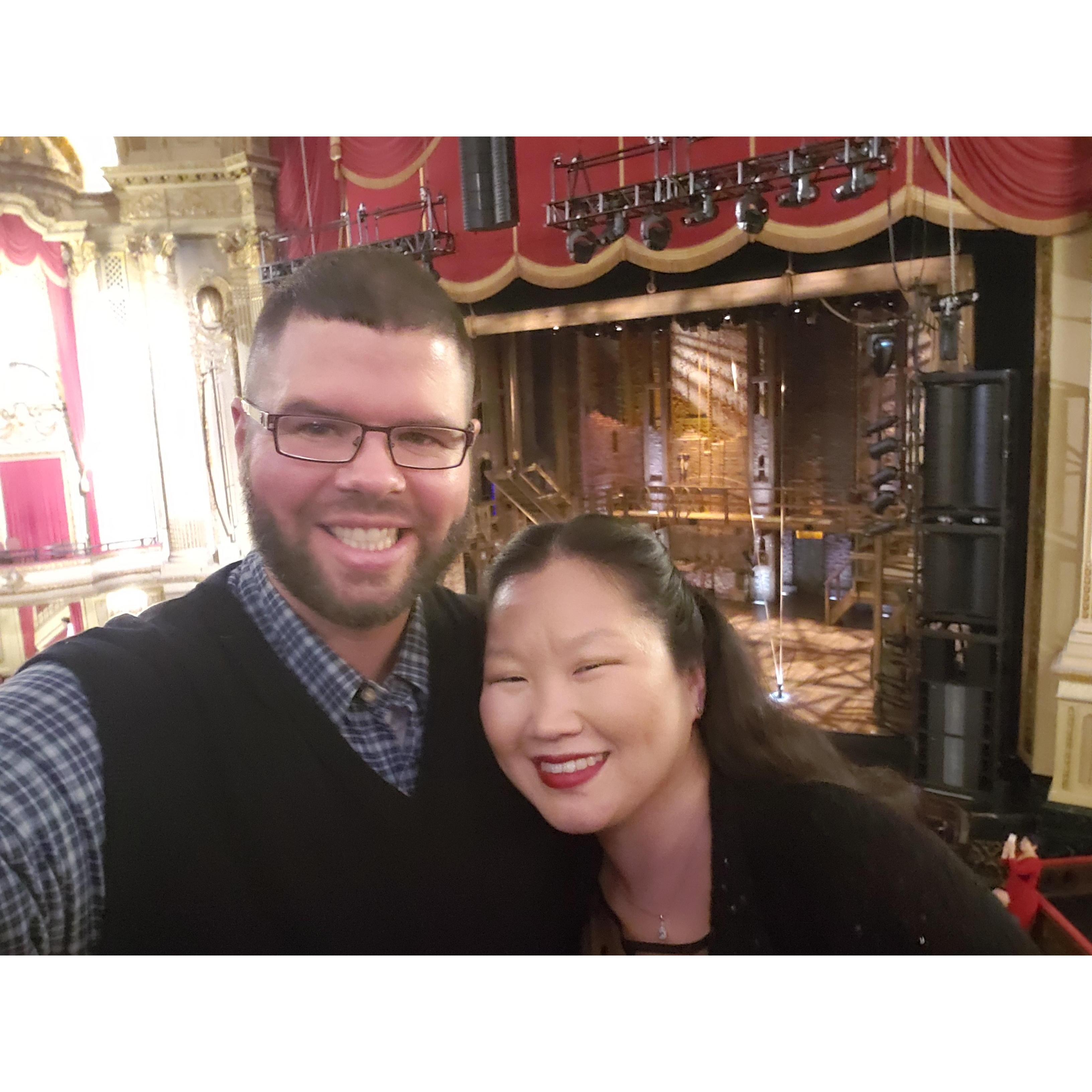 Seeing Hamilton when it came to Boston was particularly special for us as it was on our anniversary.