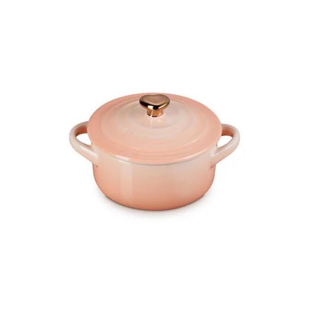 Mini Cocotte with Gold Heart Knob