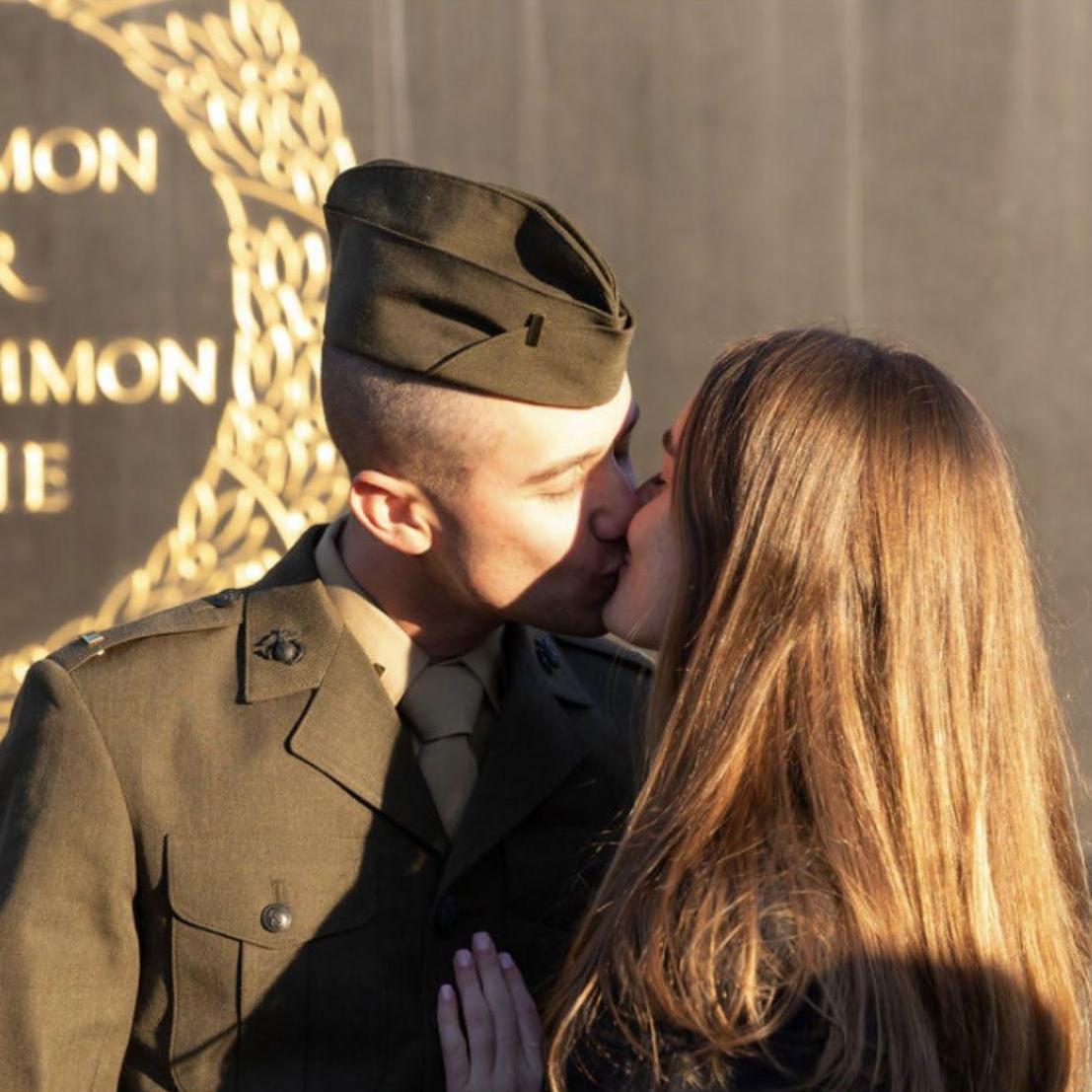 Thomas's commissioning into the Marine Corps, November 2022 (he would propose later that night!)